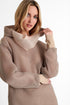 Shan Sofia Hooded mesh sweatshirt